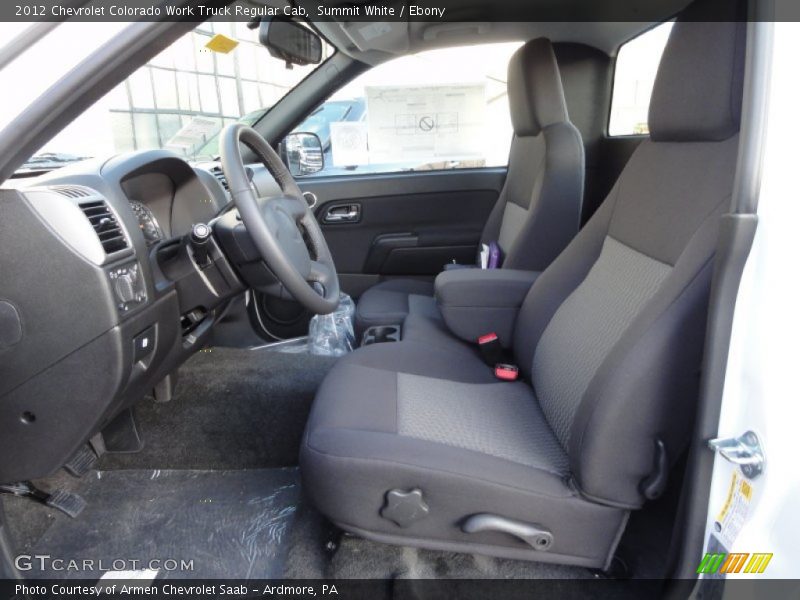  2012 Colorado Work Truck Regular Cab Ebony Interior