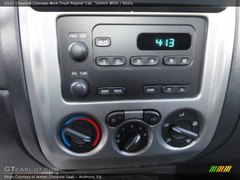 Audio System of 2012 Colorado Work Truck Regular Cab