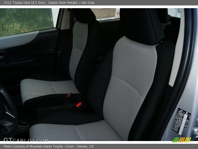 Classic Silver Metallic / Ash Gray 2012 Toyota Yaris LE 5 Door