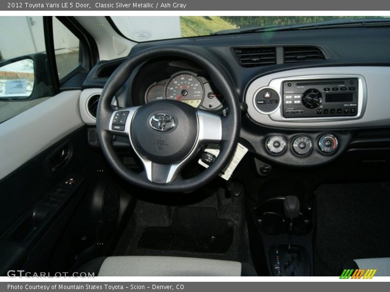Classic Silver Metallic / Ash Gray 2012 Toyota Yaris LE 5 Door