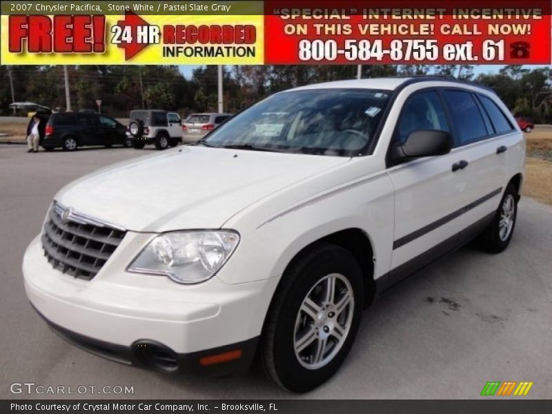Stone White / Pastel Slate Gray 2007 Chrysler Pacifica
