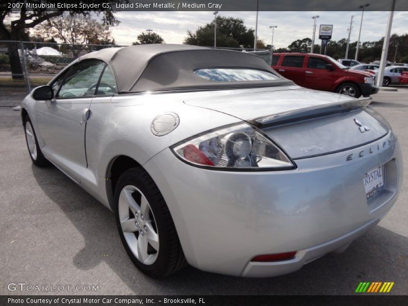 Liquid Silver Metallic / Medium Gray 2007 Mitsubishi Eclipse Spyder GS