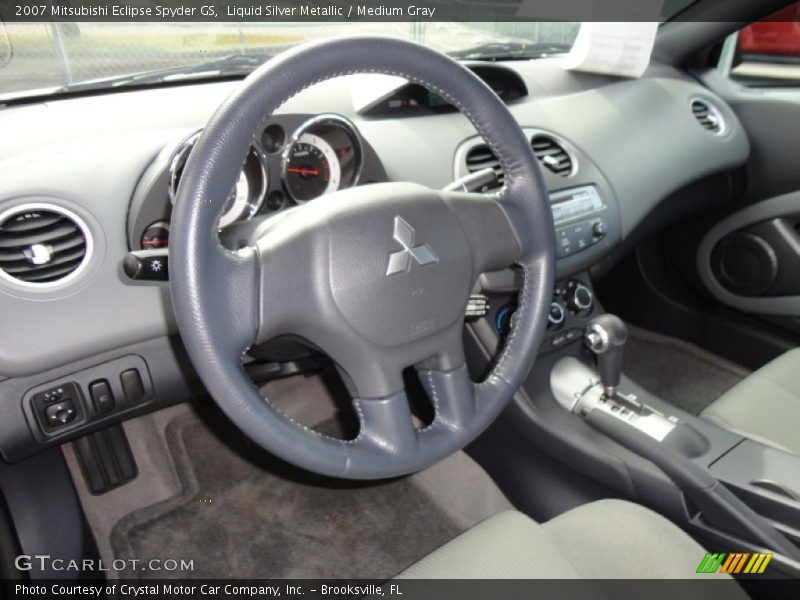 Liquid Silver Metallic / Medium Gray 2007 Mitsubishi Eclipse Spyder GS