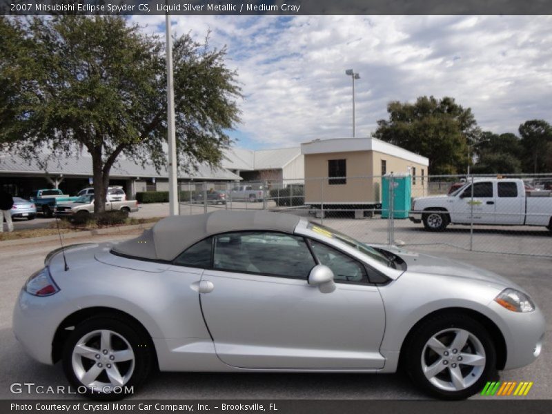 Liquid Silver Metallic / Medium Gray 2007 Mitsubishi Eclipse Spyder GS