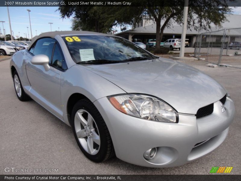 Liquid Silver Metallic / Medium Gray 2007 Mitsubishi Eclipse Spyder GS