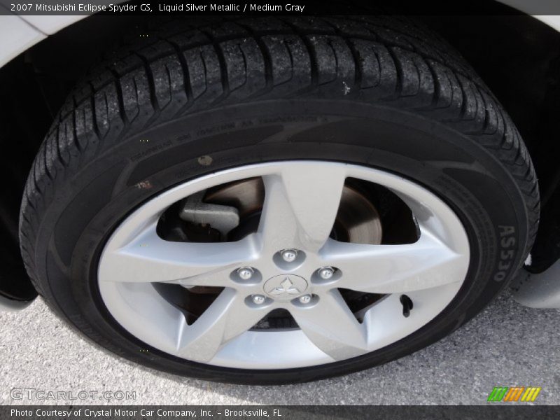 Liquid Silver Metallic / Medium Gray 2007 Mitsubishi Eclipse Spyder GS