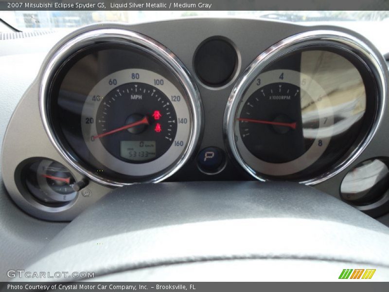 Liquid Silver Metallic / Medium Gray 2007 Mitsubishi Eclipse Spyder GS
