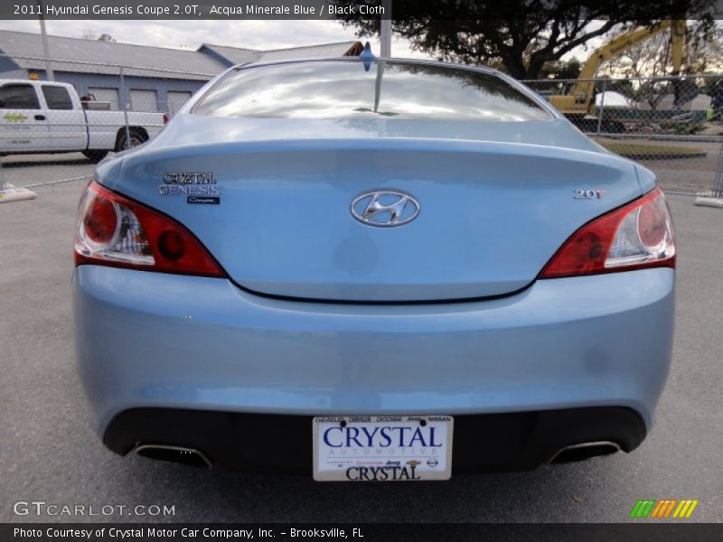 Acqua Minerale Blue / Black Cloth 2011 Hyundai Genesis Coupe 2.0T