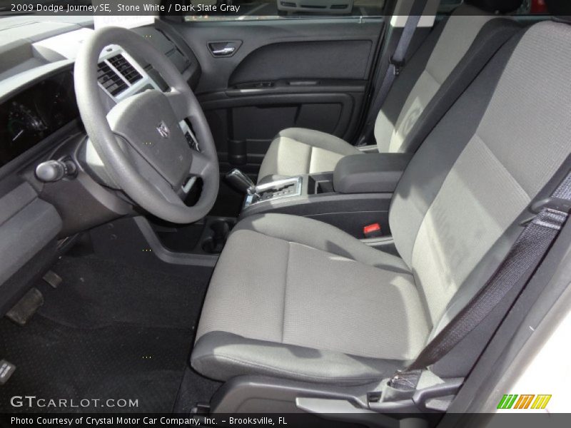 Stone White / Dark Slate Gray 2009 Dodge Journey SE