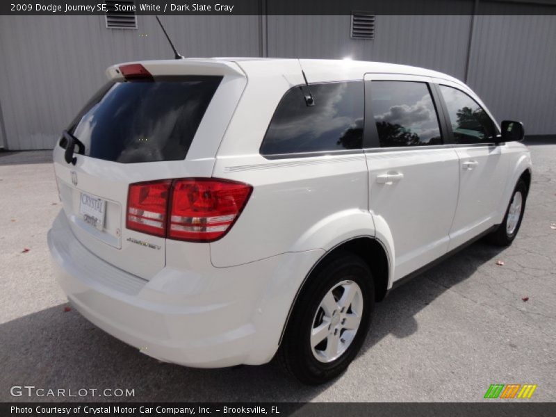 Stone White / Dark Slate Gray 2009 Dodge Journey SE