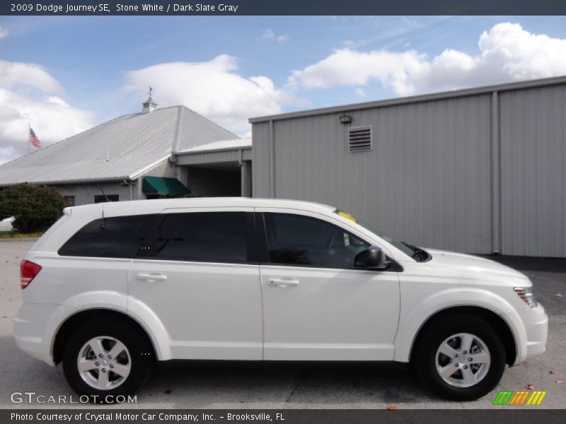 Stone White / Dark Slate Gray 2009 Dodge Journey SE