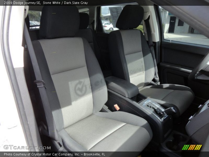 Stone White / Dark Slate Gray 2009 Dodge Journey SE