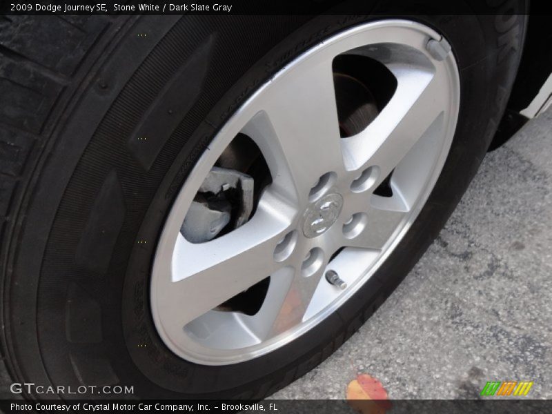Stone White / Dark Slate Gray 2009 Dodge Journey SE