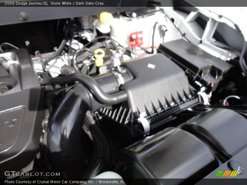 Stone White / Dark Slate Gray 2009 Dodge Journey SE