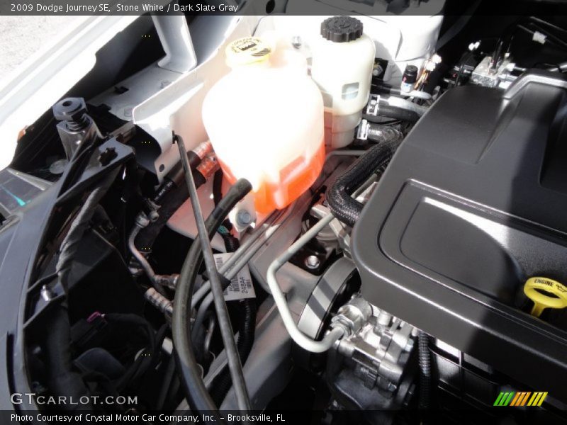 Stone White / Dark Slate Gray 2009 Dodge Journey SE
