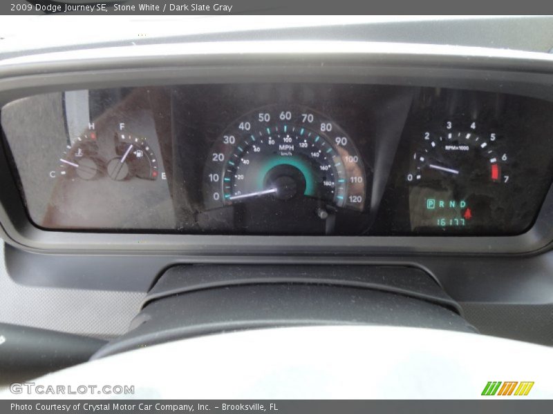 Stone White / Dark Slate Gray 2009 Dodge Journey SE