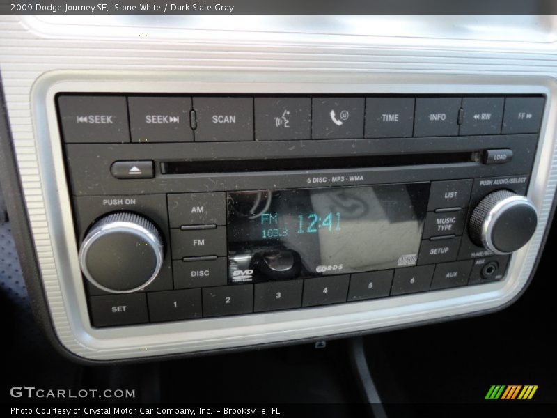 Stone White / Dark Slate Gray 2009 Dodge Journey SE