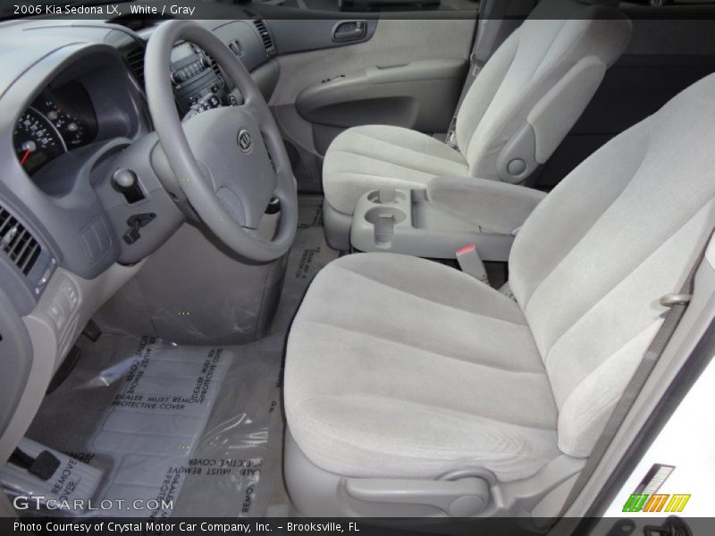 White / Gray 2006 Kia Sedona LX