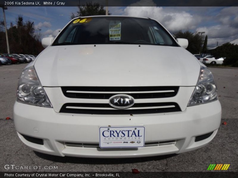 White / Gray 2006 Kia Sedona LX