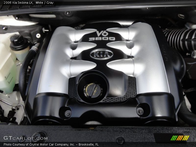 White / Gray 2006 Kia Sedona LX