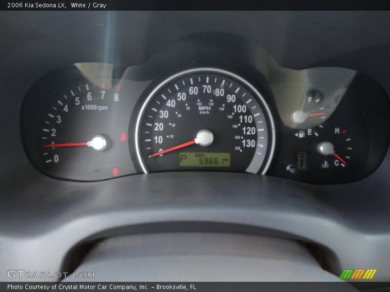 White / Gray 2006 Kia Sedona LX