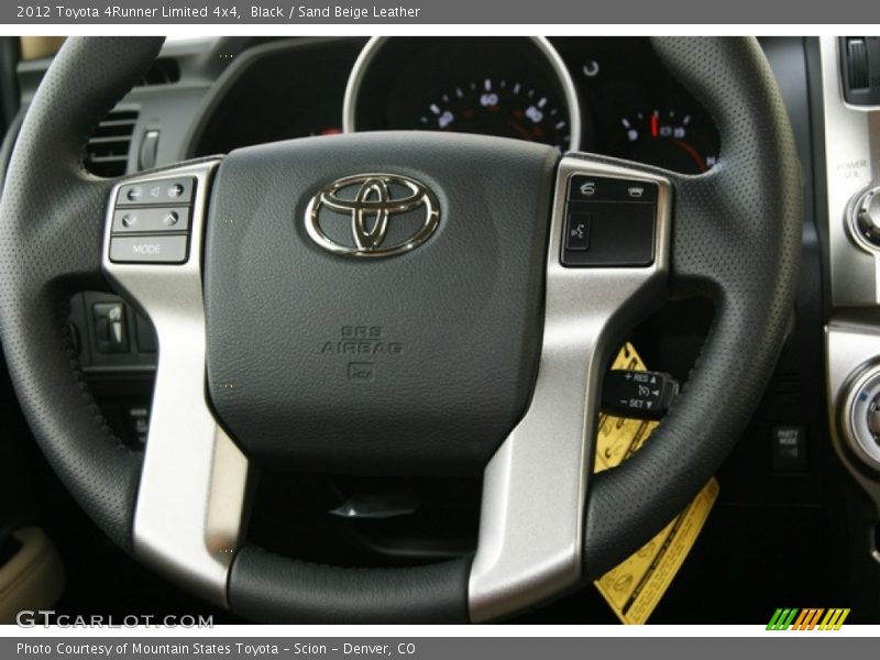 Black / Sand Beige Leather 2012 Toyota 4Runner Limited 4x4
