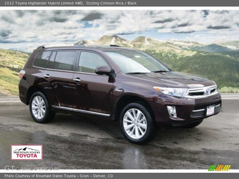 Sizzling Crimson Mica / Black 2012 Toyota Highlander Hybrid Limited 4WD