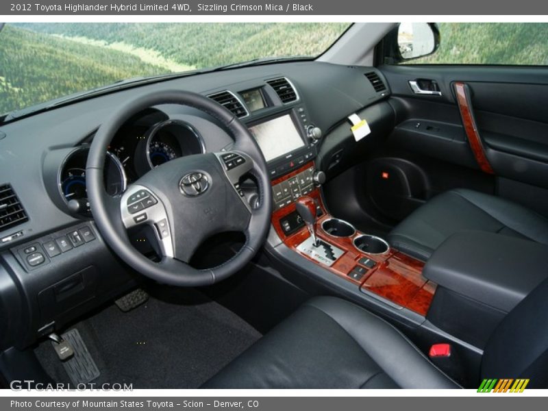  2012 Highlander Hybrid Limited 4WD Black Interior