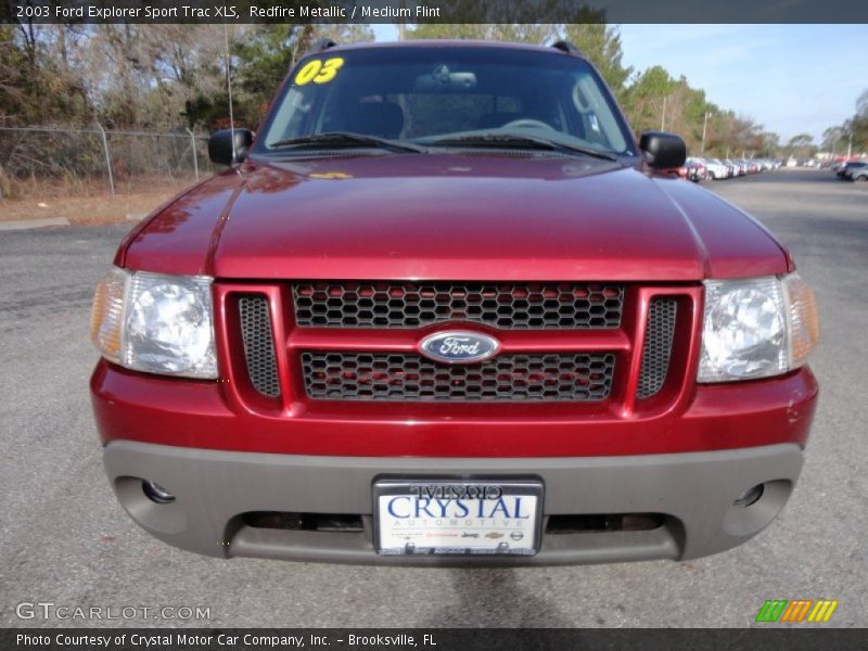 Redfire Metallic / Medium Flint 2003 Ford Explorer Sport Trac XLS