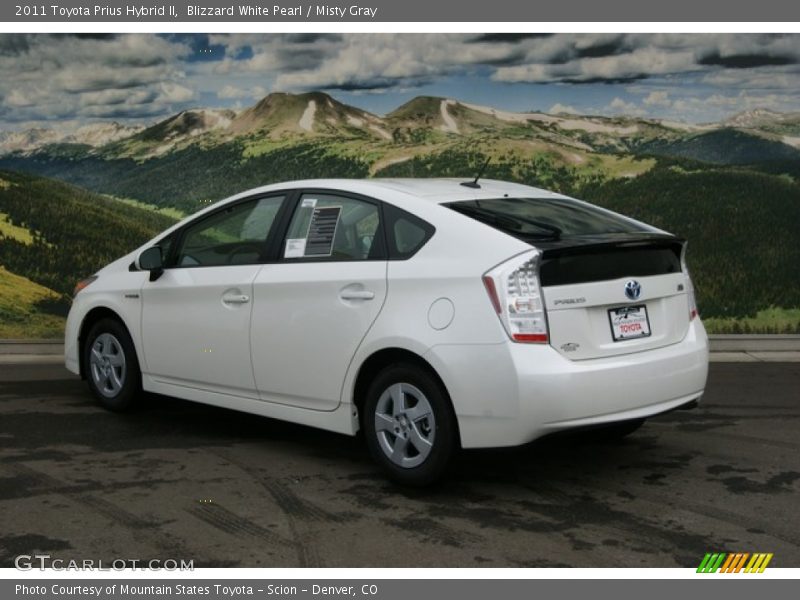 Blizzard White Pearl / Misty Gray 2011 Toyota Prius Hybrid II