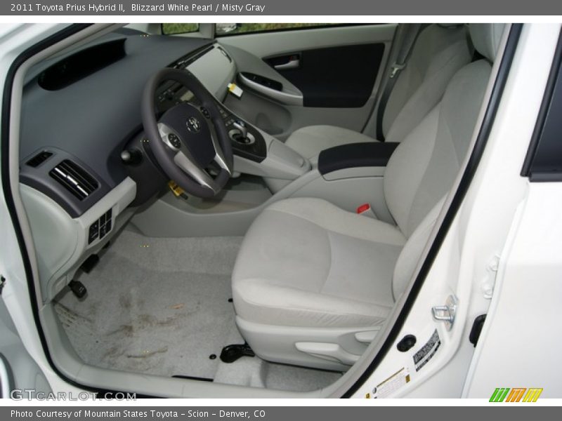  2011 Prius Hybrid II Misty Gray Interior
