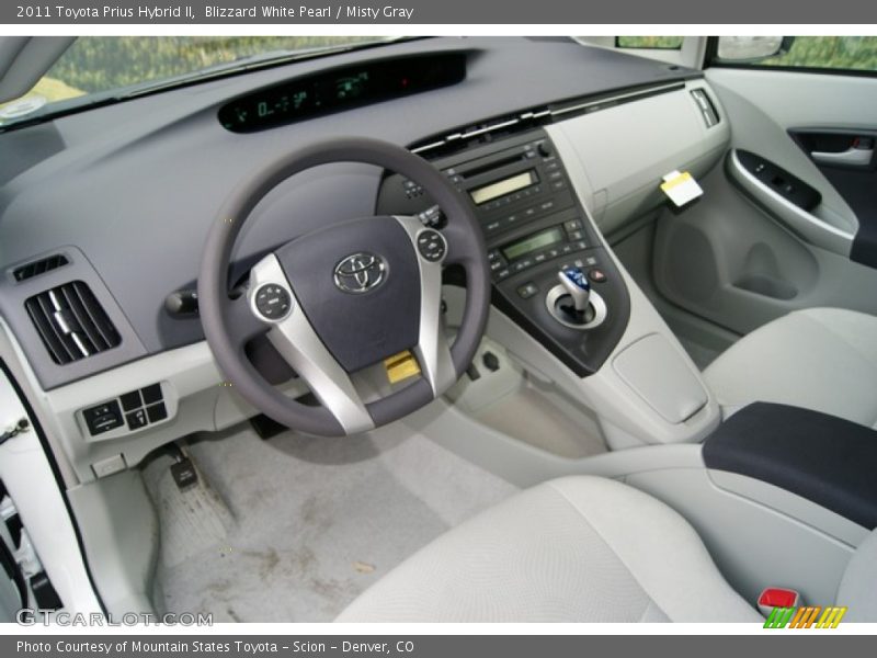  2011 Prius Hybrid II Misty Gray Interior