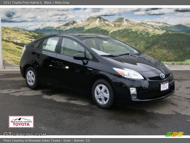 Black / Misty Gray 2011 Toyota Prius Hybrid II