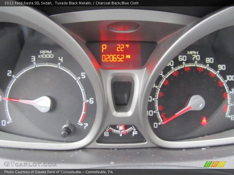  2011 Fiesta SEL Sedan SEL Sedan Gauges