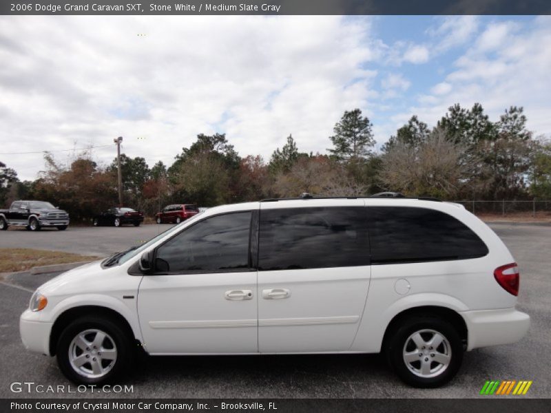 Stone White / Medium Slate Gray 2006 Dodge Grand Caravan SXT