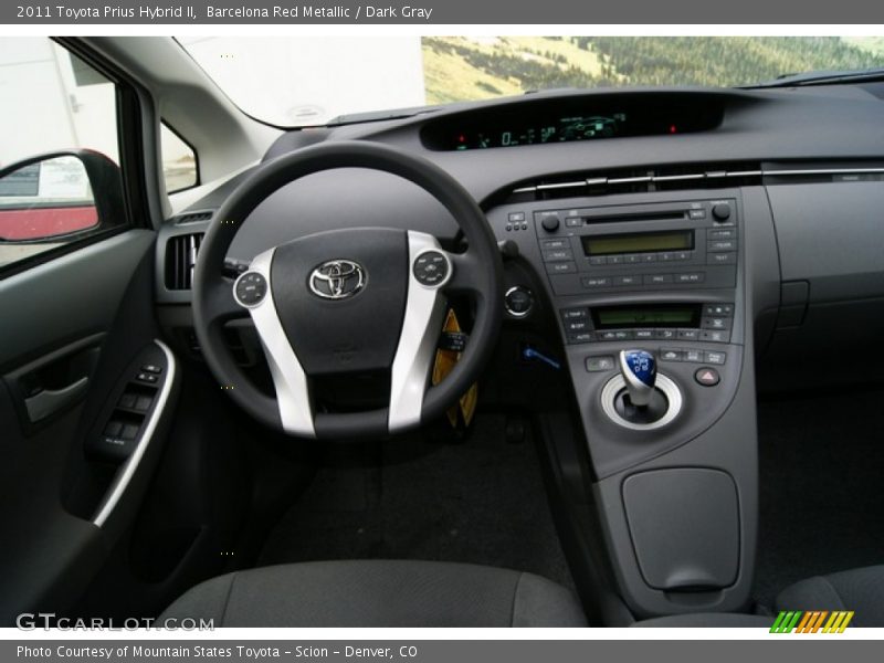 Barcelona Red Metallic / Dark Gray 2011 Toyota Prius Hybrid II
