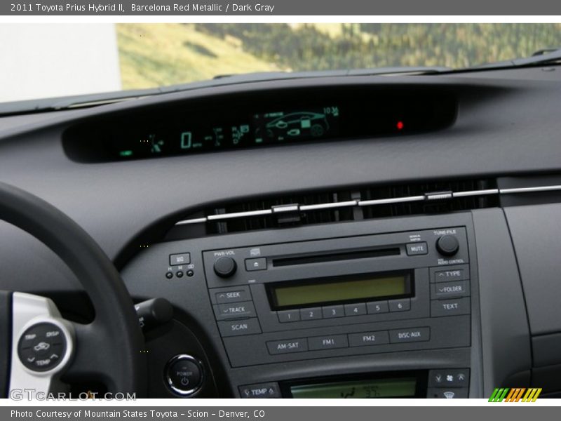 Barcelona Red Metallic / Dark Gray 2011 Toyota Prius Hybrid II