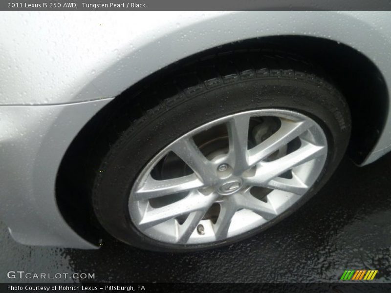 Tungsten Pearl / Black 2011 Lexus IS 250 AWD