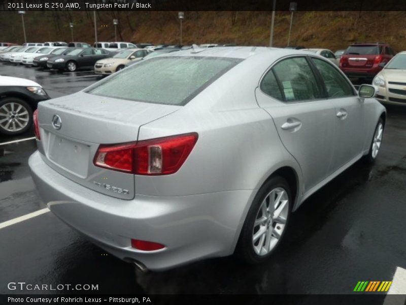 Tungsten Pearl / Black 2011 Lexus IS 250 AWD