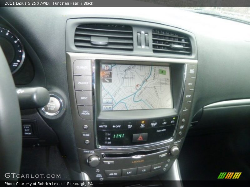 Tungsten Pearl / Black 2011 Lexus IS 250 AWD