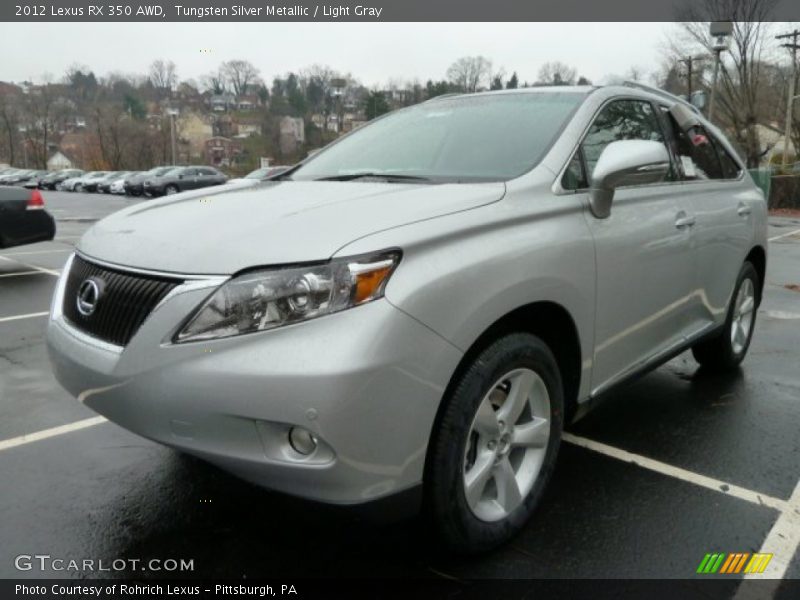 Tungsten Silver Metallic / Light Gray 2012 Lexus RX 350 AWD