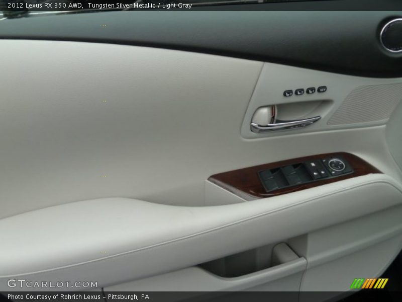 Tungsten Silver Metallic / Light Gray 2012 Lexus RX 350 AWD