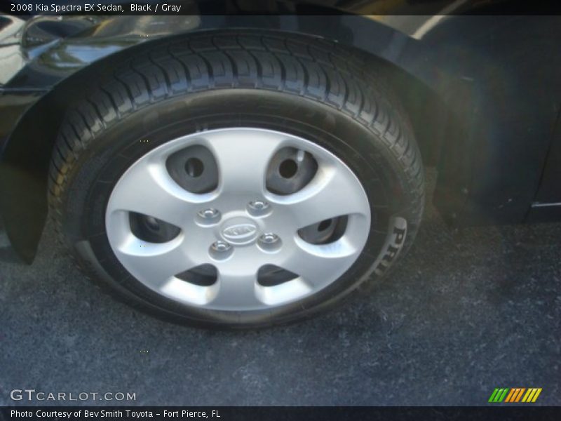 Black / Gray 2008 Kia Spectra EX Sedan