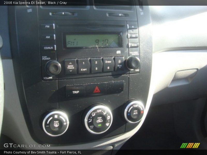Black / Gray 2008 Kia Spectra EX Sedan