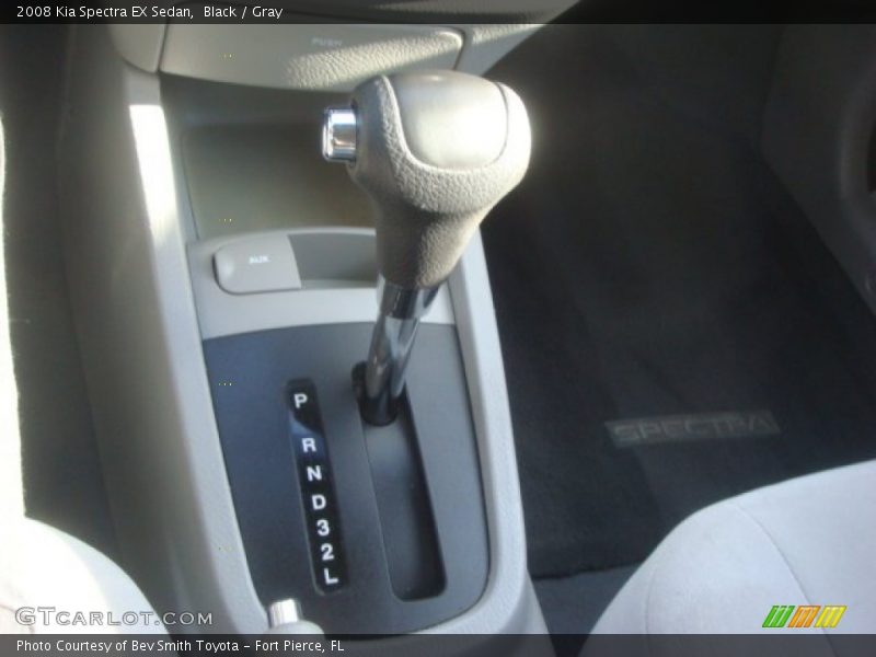 Black / Gray 2008 Kia Spectra EX Sedan