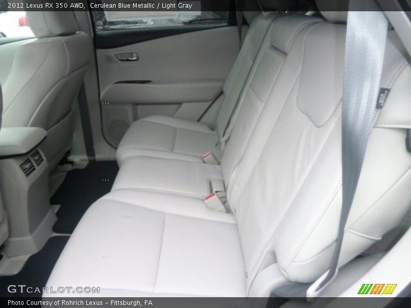 Cerulean Blue Metallic / Light Gray 2012 Lexus RX 350 AWD