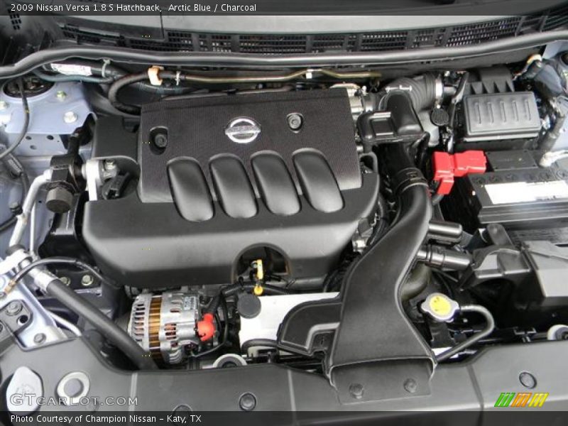 Arctic Blue / Charcoal 2009 Nissan Versa 1.8 S Hatchback