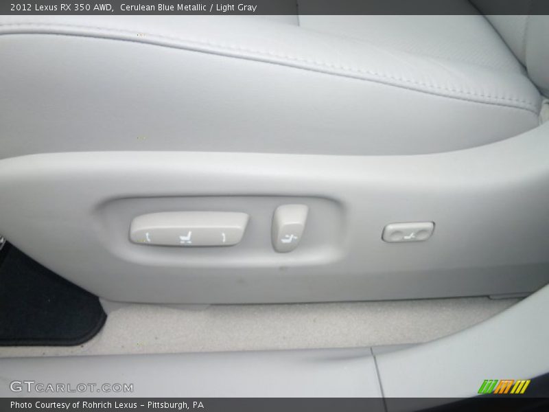 Cerulean Blue Metallic / Light Gray 2012 Lexus RX 350 AWD