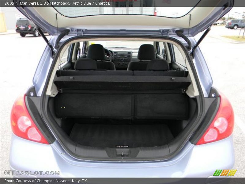 Arctic Blue / Charcoal 2009 Nissan Versa 1.8 S Hatchback