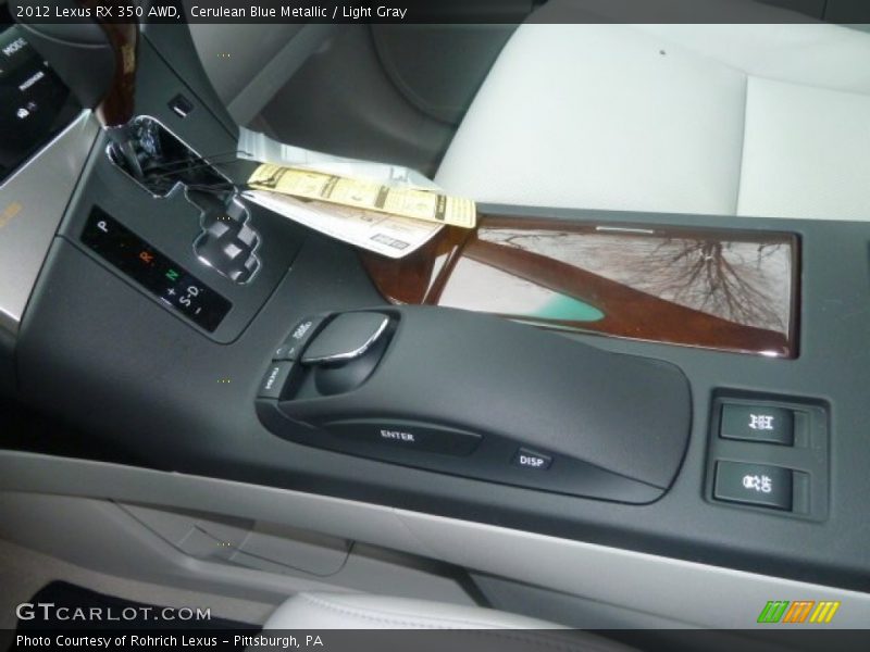 Cerulean Blue Metallic / Light Gray 2012 Lexus RX 350 AWD